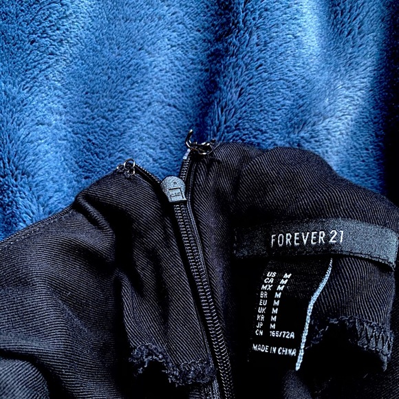 Black Forever 21 Suspender High Waist Shorts - Picture 2 of 4